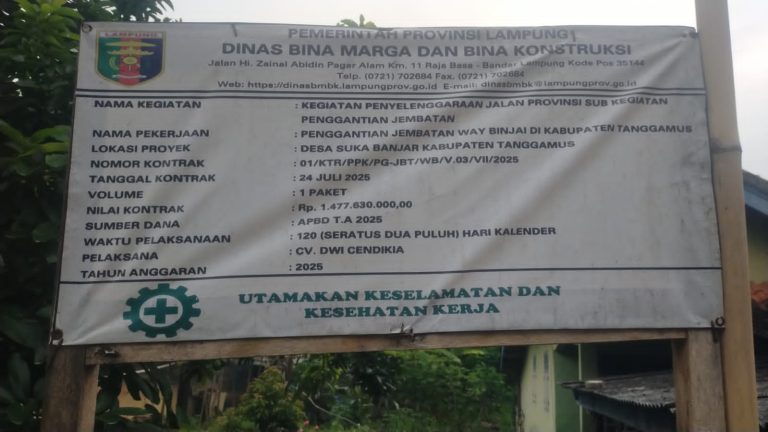 proyek jembatan way binjai