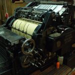 ilustrasi mesin cetak