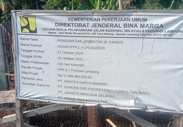 proyek jembatan way kandis