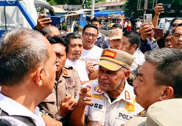 Ka satpolpp Bersitegang Dengan Pedagang